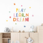 Play Learn Dream Kids Wall Decal