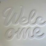 Welcome 3D Wall Decor (Small defect)