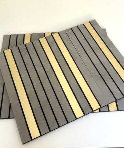 Modular Concrete & Gold Mirror Wall Panels 1 Pack of 18 Panels (clearance sale)