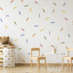 Colorful Confetti Wall Stickers (Pack of 120)