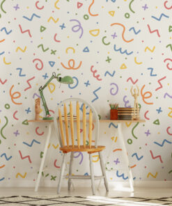 Colorful Doodles Wall Stickers (Pack of 106)