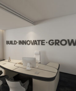 Alternative view of Build Innovate Grow 3D Office Decor