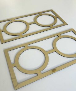 Porto Furniture Overlays Gold Mirror - MALM Kit 2 Drawers Model - 1 Panel (Clearance sale)