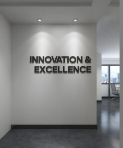 Alternative view of Innovation & Excellence 3D Office Decor