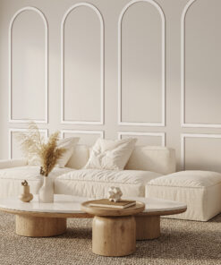 Alternative view of 3D Wall Arches Wainscot Panels