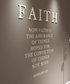Alternative view of Faith 3D Wall Sign