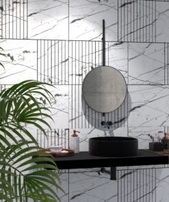 Alternative view of White Marquina Marble Imitation Decorative Panels