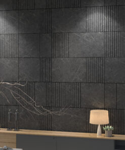 Alternative view of Dark Grey Marble Imitation Decorative Panels