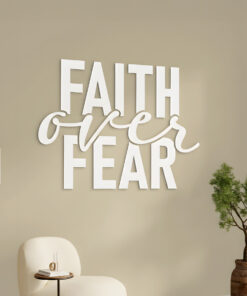 Alternative view of Faith Over Fear 3D Wall Decor