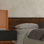 Oblique Mix Dark Wood Headboard
