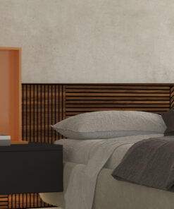 Oblique Mix Dark Wood Headboard