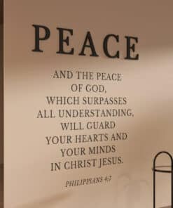 Alternative view of Peace 3D Wall Sign