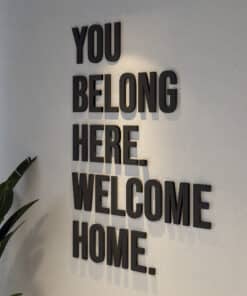 Alternative view of Phrase You Belong Here - 3D Wall Decor