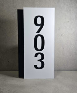Alternative view of White and Black Number Sign